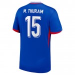 Günstige Fußballtrikots Frankreich M. Thuram 15 Heimtrikot EURO 2024 Kurzarm